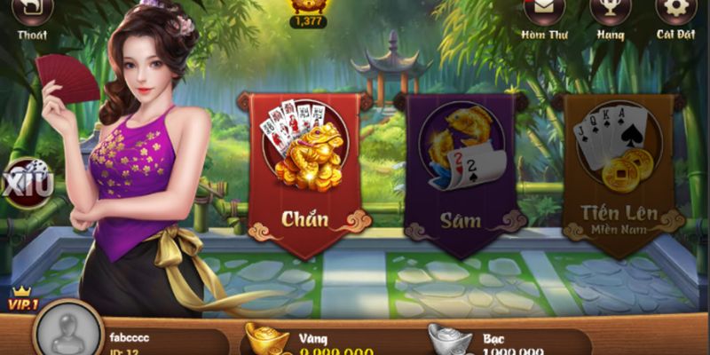 Sảnh game bài Nohu90 ấn tượng